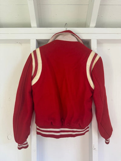 Vintage 1960s Red Letterman Jacket - Diamonds & Rust