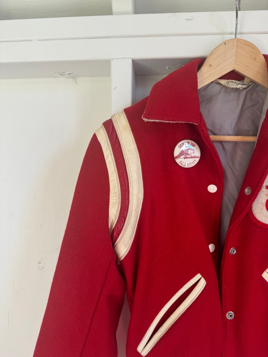 Vintage 1960s Red Letterman Jacket - Diamonds & Rust