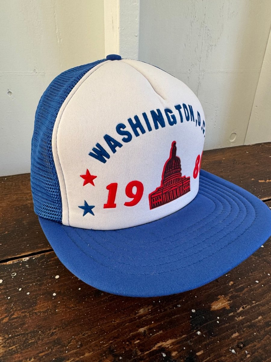 Vintage 1986 DC Mesh Hat - Diamonds & Rust