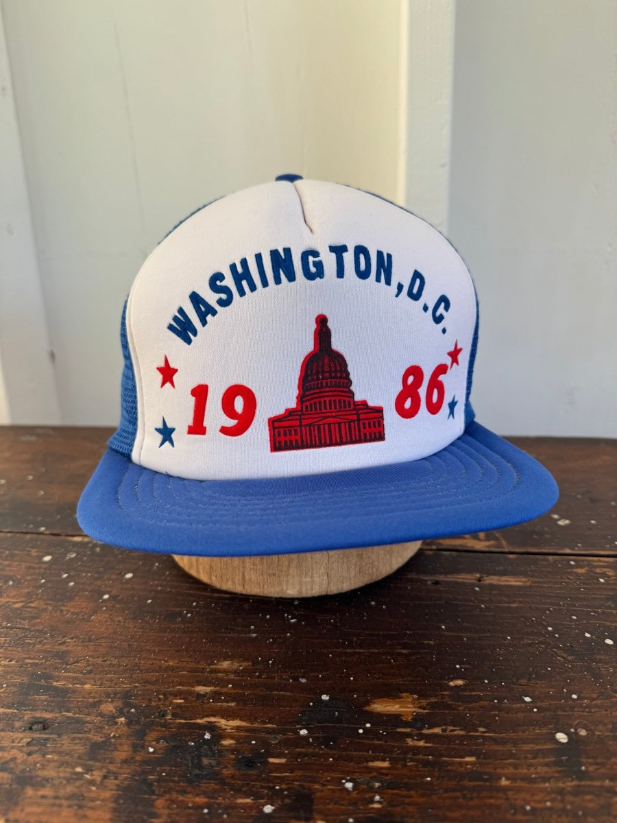 Vintage 1986 DC Mesh Hat - Diamonds & Rust