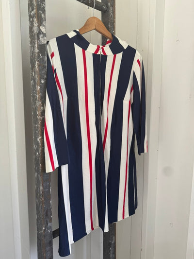 Vintage 60s Handmade Beach Cover Up - Diamonds & Rust