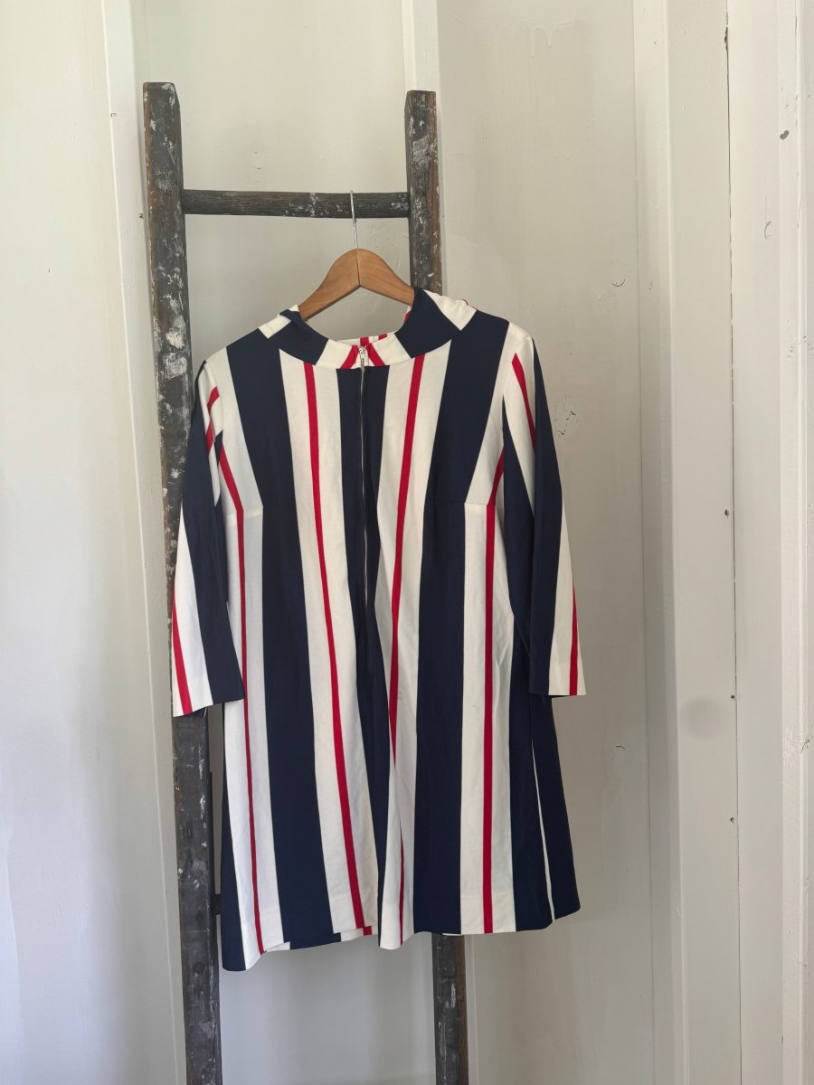 Vintage 60s Handmade Beach Cover Up - Diamonds & Rust