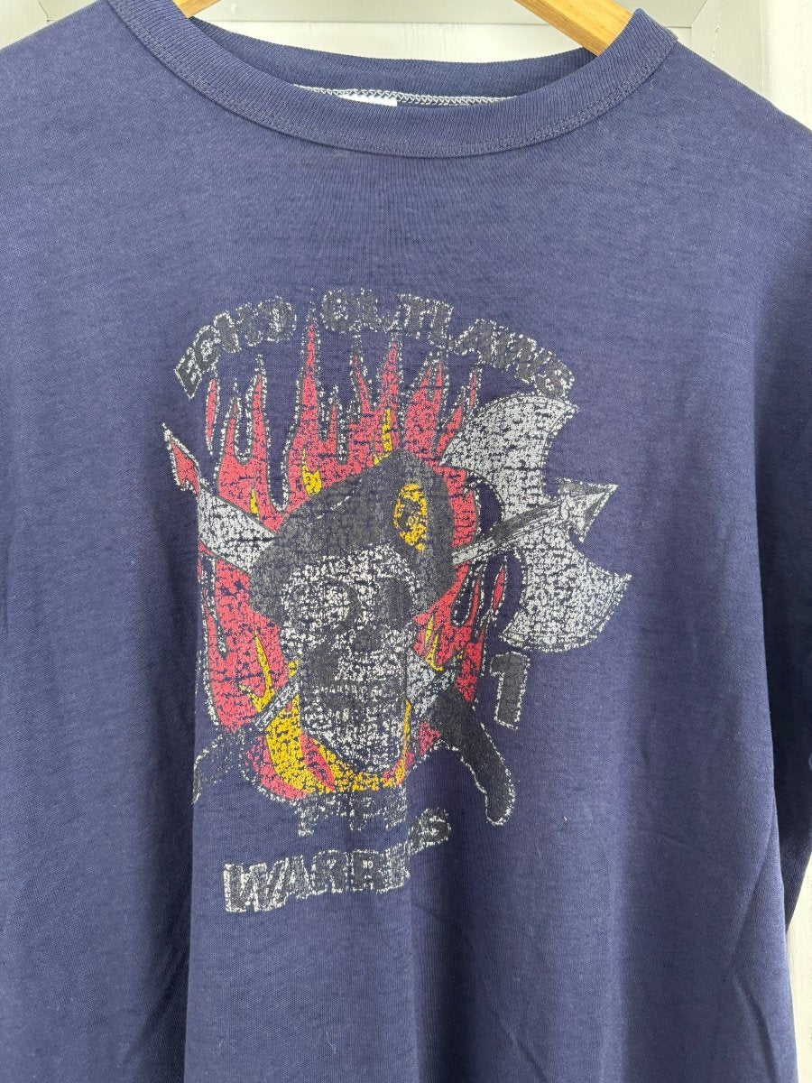 Vintage 70s Echo Outlaws Warriors Tee - Diamonds & Rust