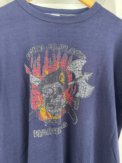Vintage 70s Echo Outlaws Warriors Tee - Diamonds & Rust