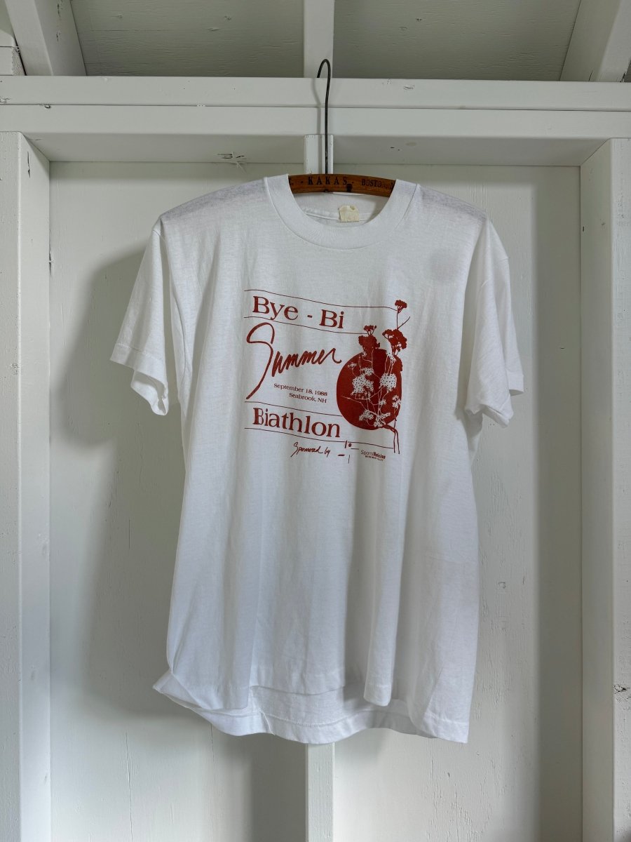 Vintage 80s Bye - Bi Summer Tee Shirt - Diamonds & Rust