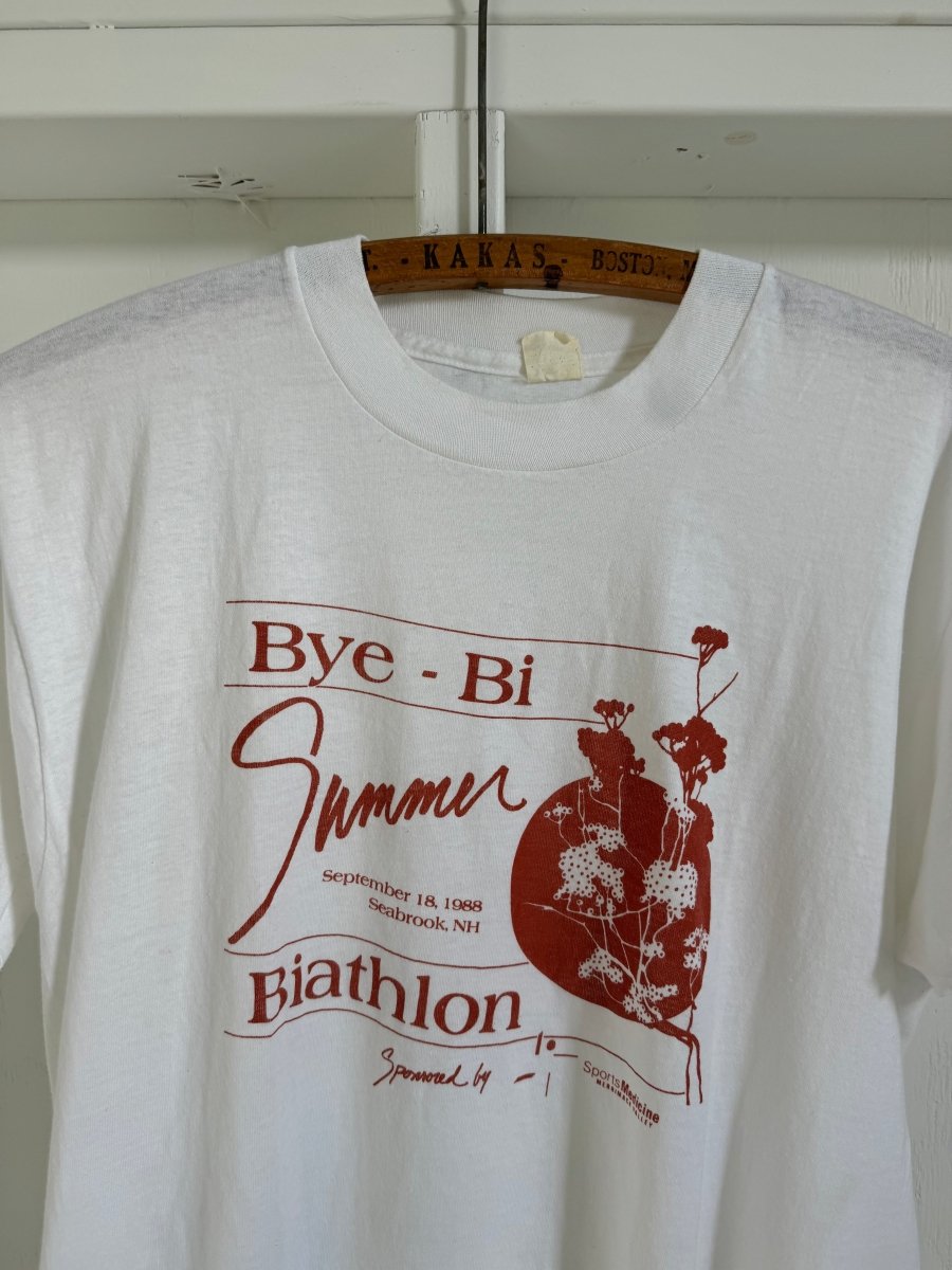 Vintage 80s Bye - Bi Summer Tee Shirt - Diamonds & Rust