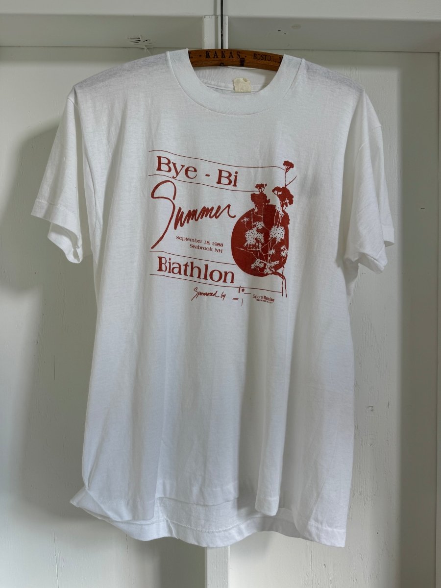 Vintage 80s Bye - Bi Summer Tee Shirt - Diamonds & Rust