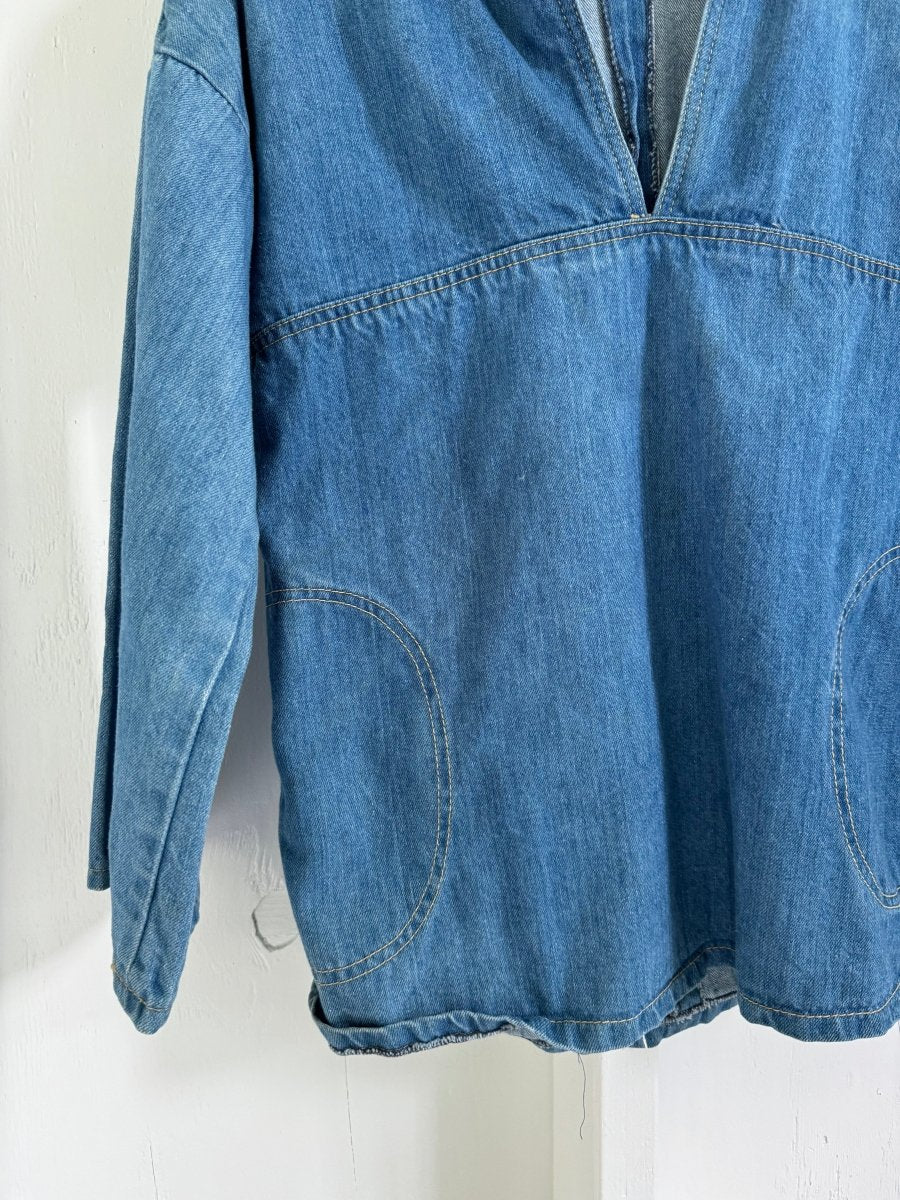 Vintage 80's Denim Pull Over - Diamonds & Rust