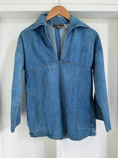 Vintage 80's Denim Pull Over - Diamonds & Rust