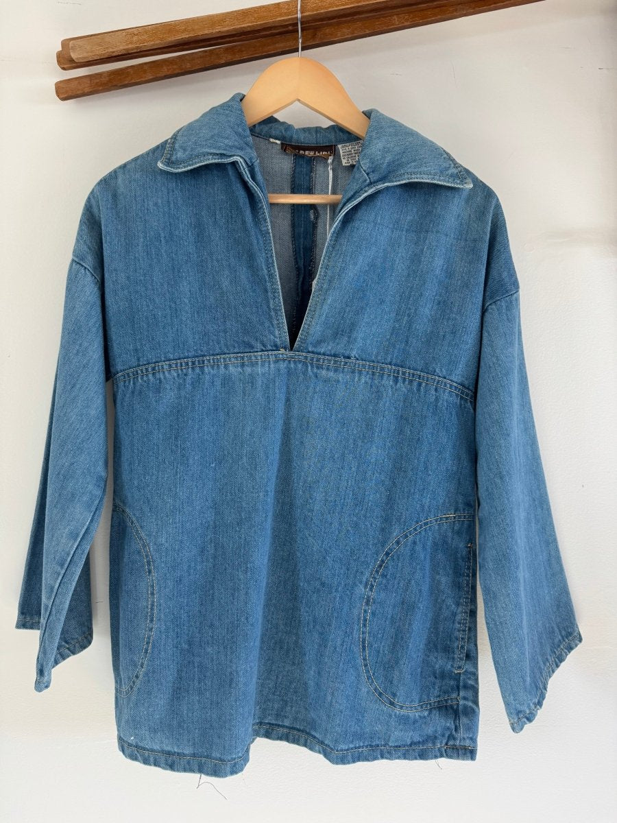 Vintage 80's Denim Pull Over - Diamonds & Rust