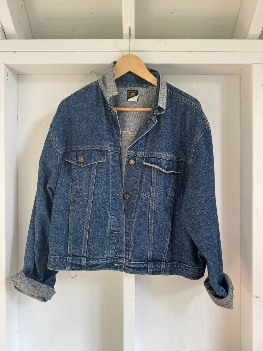 Vintage 80's Lee Denim Jacket - Diamonds & Rust