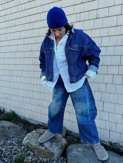 Vintage 80's Lee Denim Jacket - Diamonds & Rust