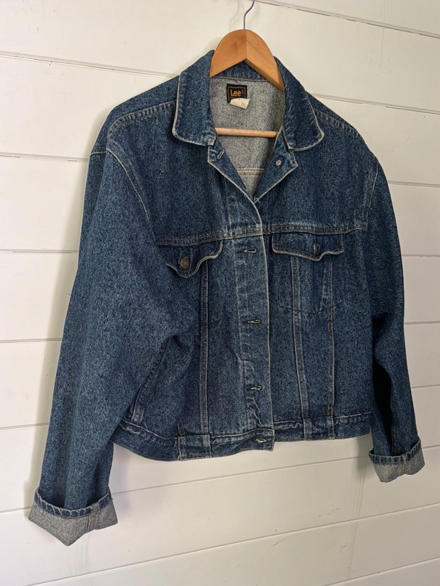 Vintage 80's Lee Denim Jacket - Diamonds & Rust