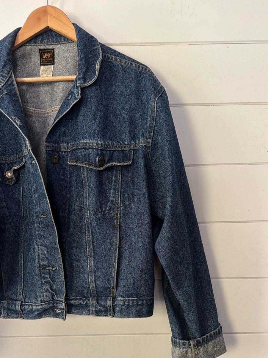 Vintage 80's Lee Denim Jacket - Diamonds & Rust