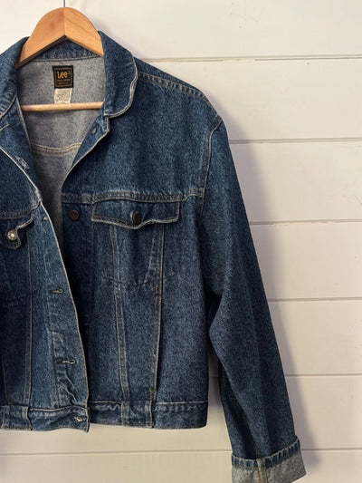 Vintage 80's Lee Denim Jacket - Diamonds & Rust