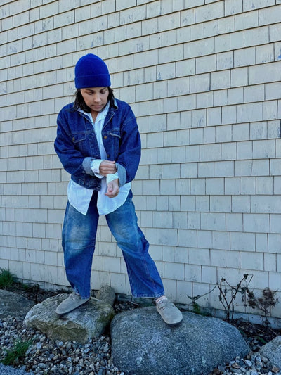 Vintage 80's Lee Denim Jacket - Diamonds & Rust