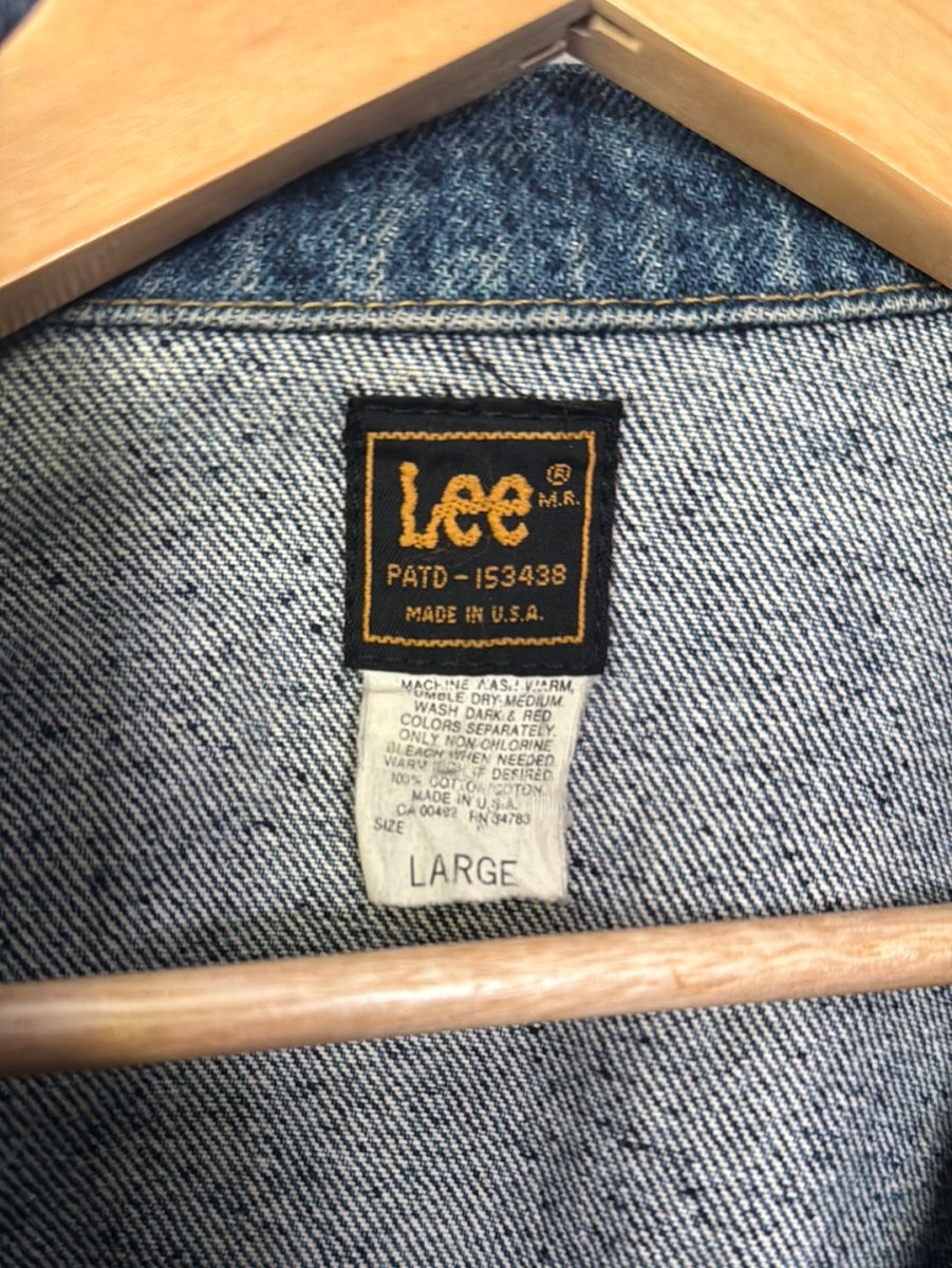 Vintage 80's Lee Denim Jacket - Diamonds & Rust