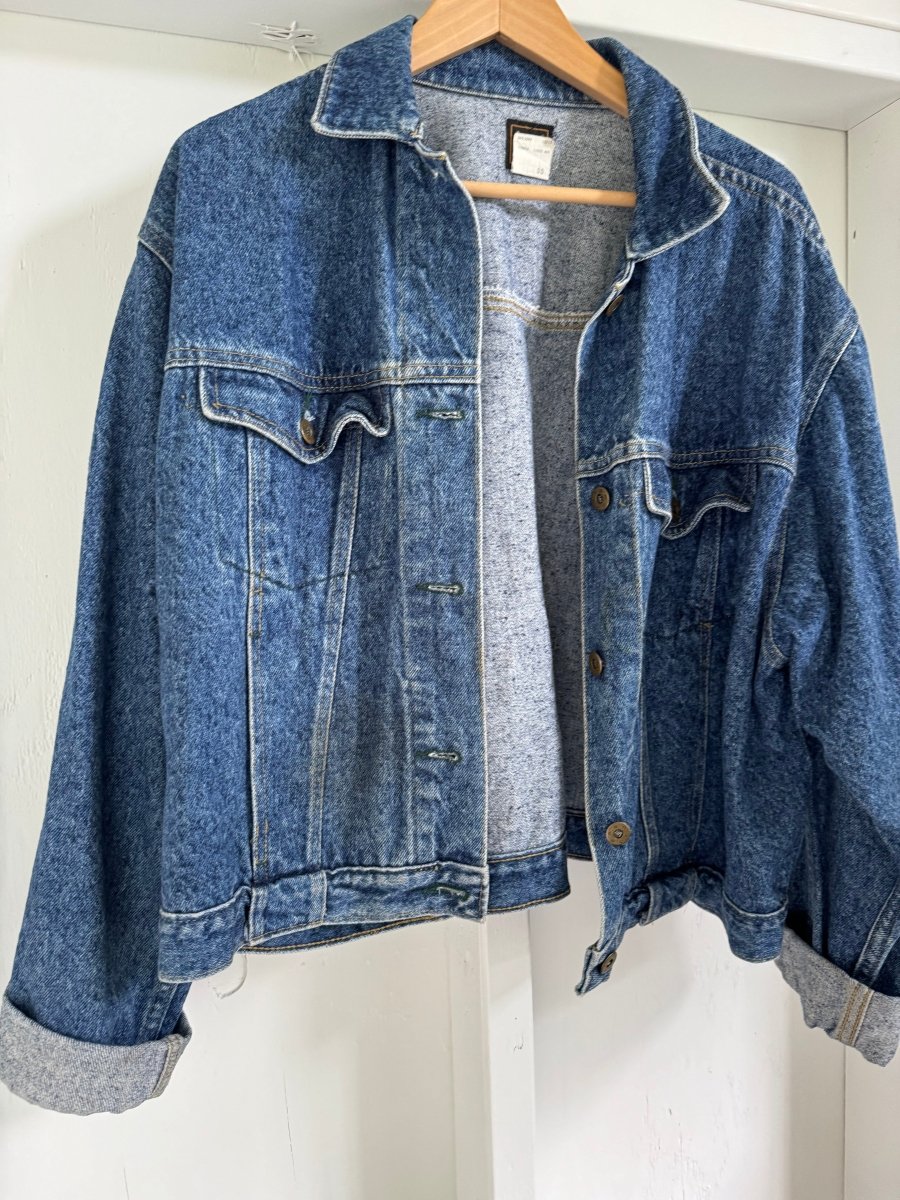 Vintage 80's Lee Denim Jacket - Horses - Diamonds & Rust