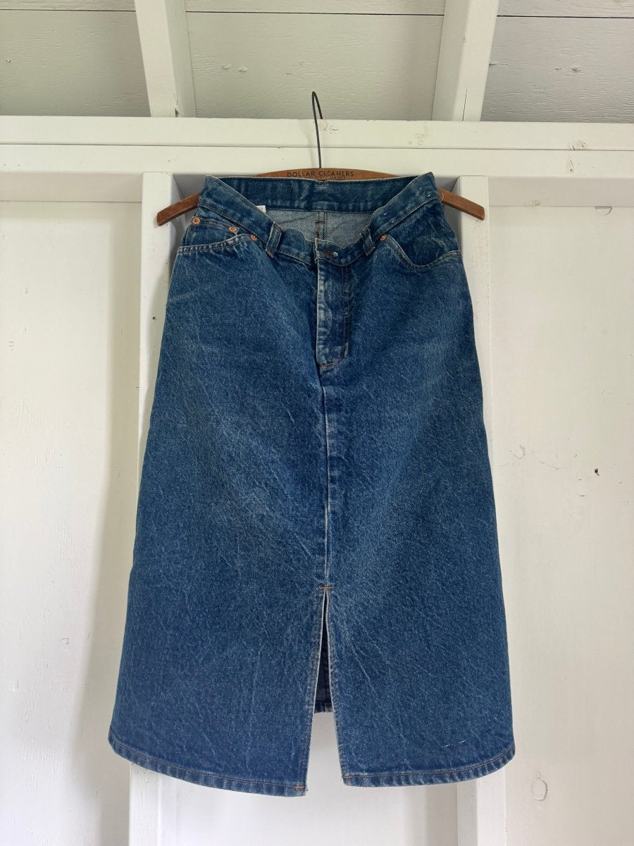 Vintage 80s Levi's Denim Skirt - Diamonds & Rust