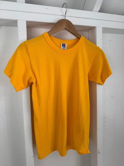 Vintage 80s Russells Athletic Blank Tee - Diamonds & Rust