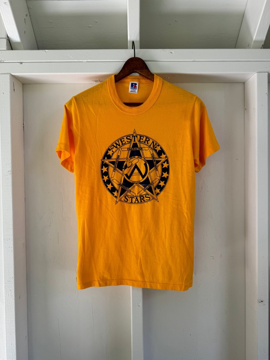 Vintage 80s Western Stars Tee Shirt - Diamonds & Rust