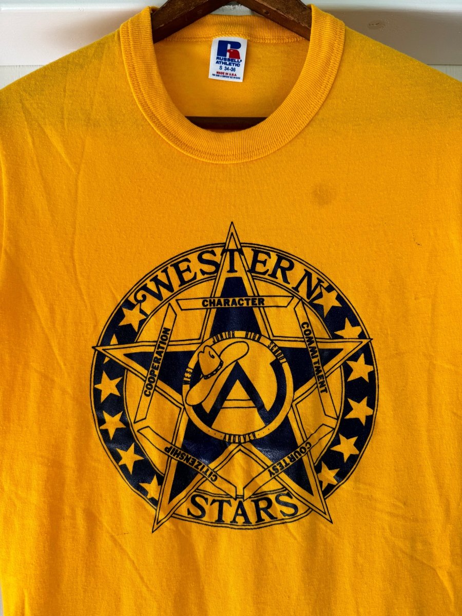 Vintage 80s Western Stars Tee Shirt - Diamonds & Rust