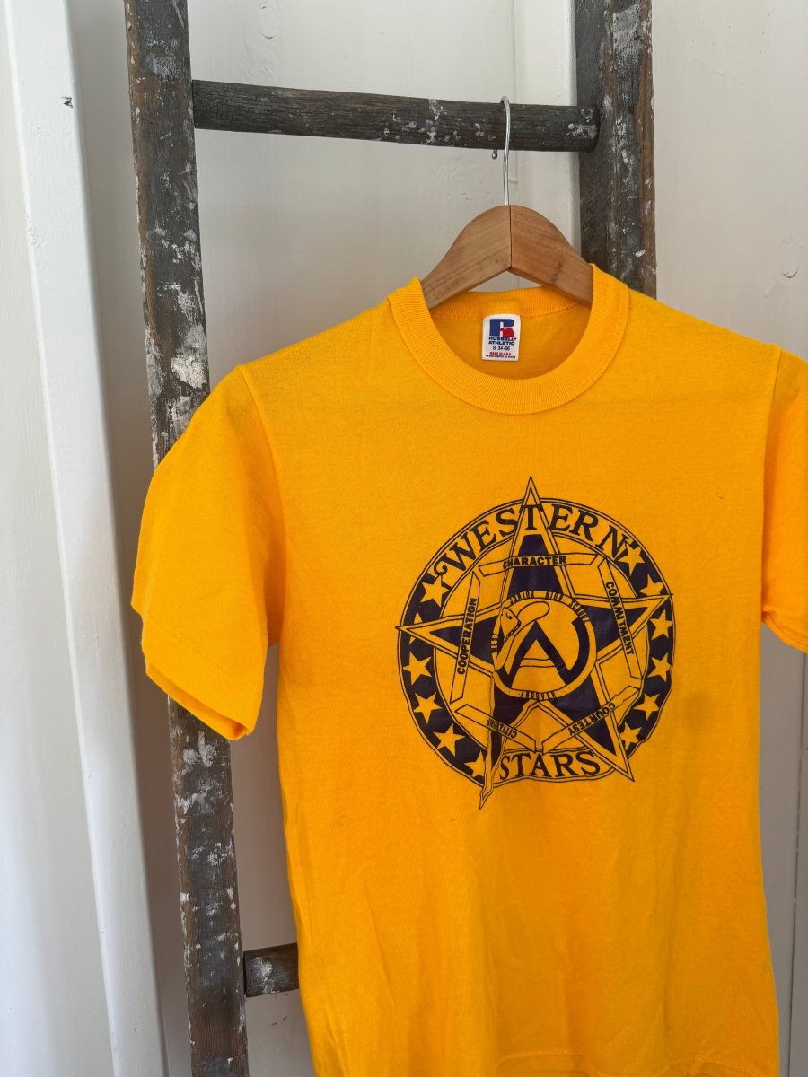 Vintage 80s Western Stars Tee Shirt - Diamonds & Rust