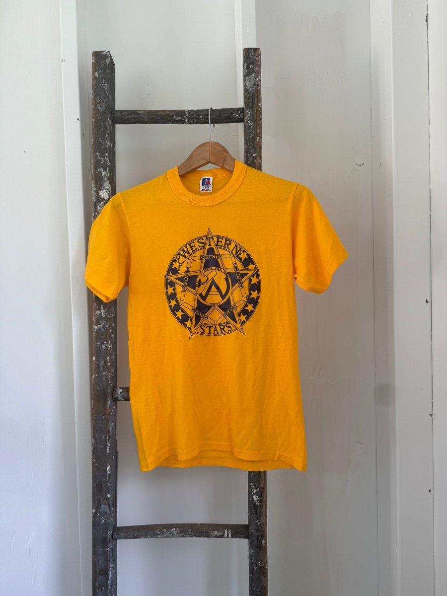 Vintage 80s Western Stars Tee Shirt - Diamonds & Rust