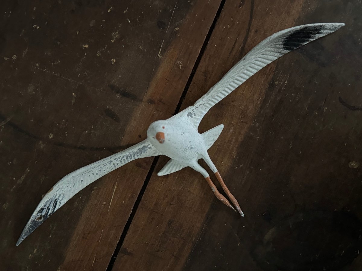 Vintage Aluminum Sea Gull - Diamonds & Rust