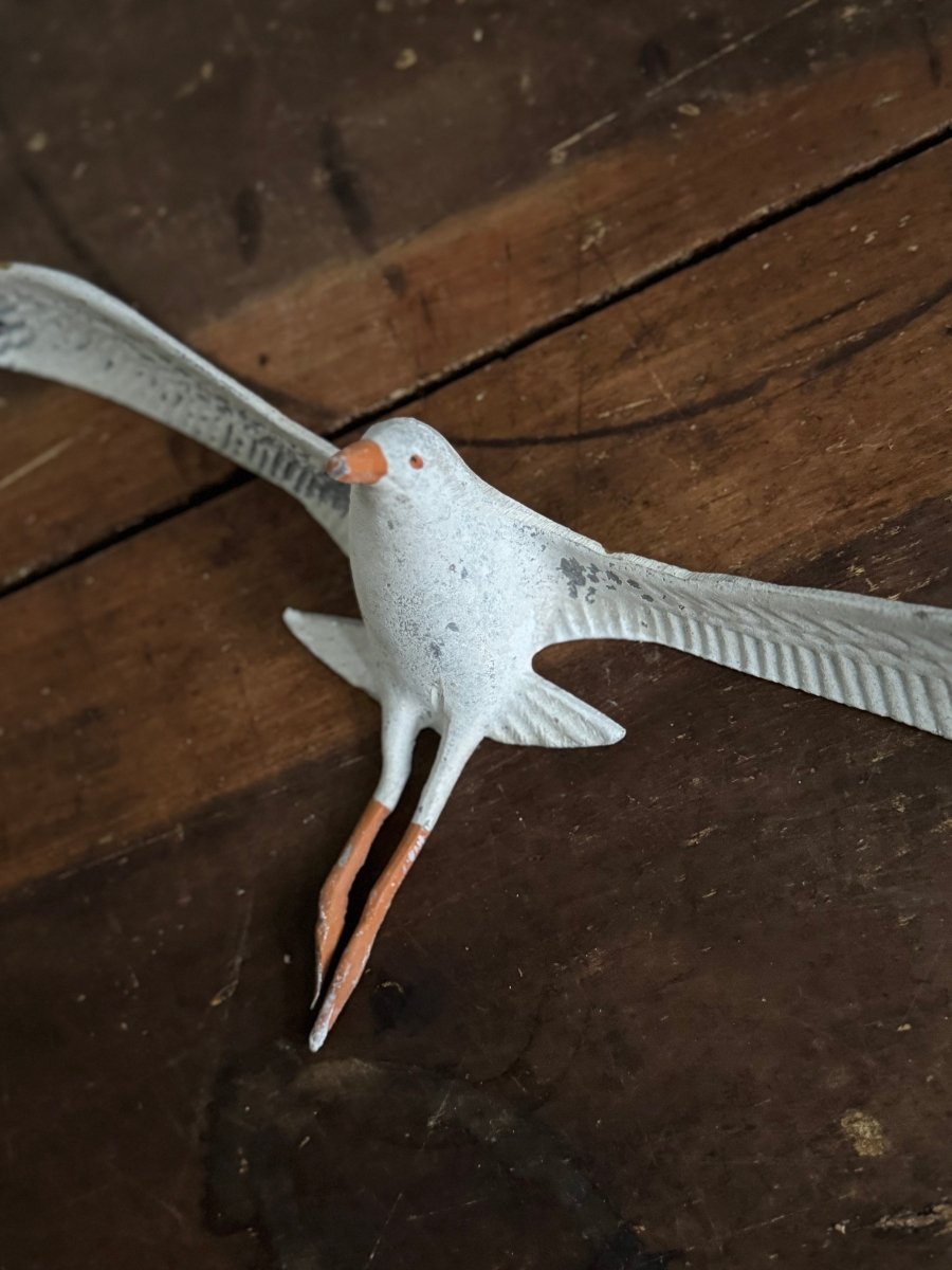 Vintage Aluminum Sea Gull - Diamonds & Rust