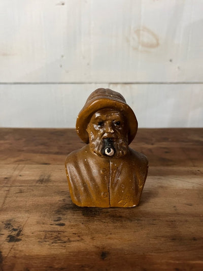 Vintage Atlantic Fisherman Bust - Yellow - Diamonds & Rust