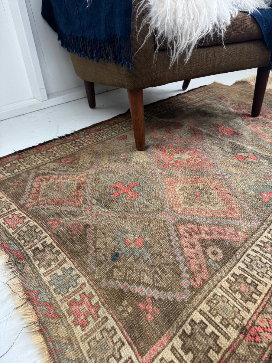Vintage Baluchi Rug - Diamonds & Rust