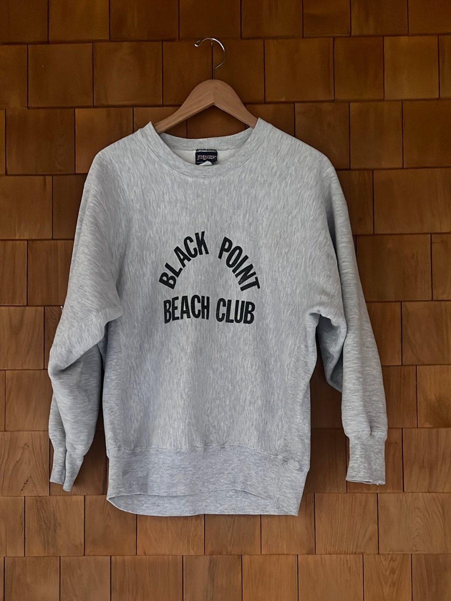 Vintage Black Point Beach Club Reverse Weave Sweatshirt - Diamonds & Rust