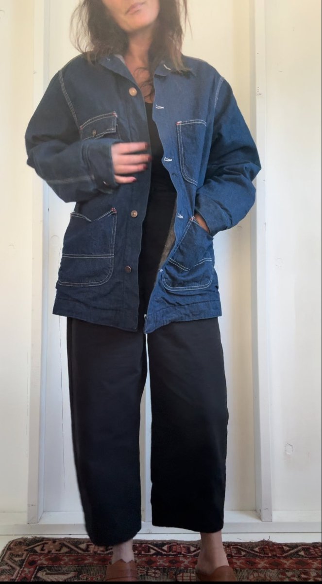 Vintage Blanket Lined Denim Chore Coat - Diamonds & Rust