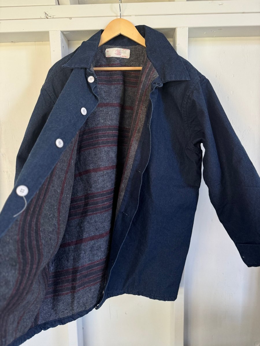 Vintage Blanket Lined Denim Jacket - Diamonds & Rust