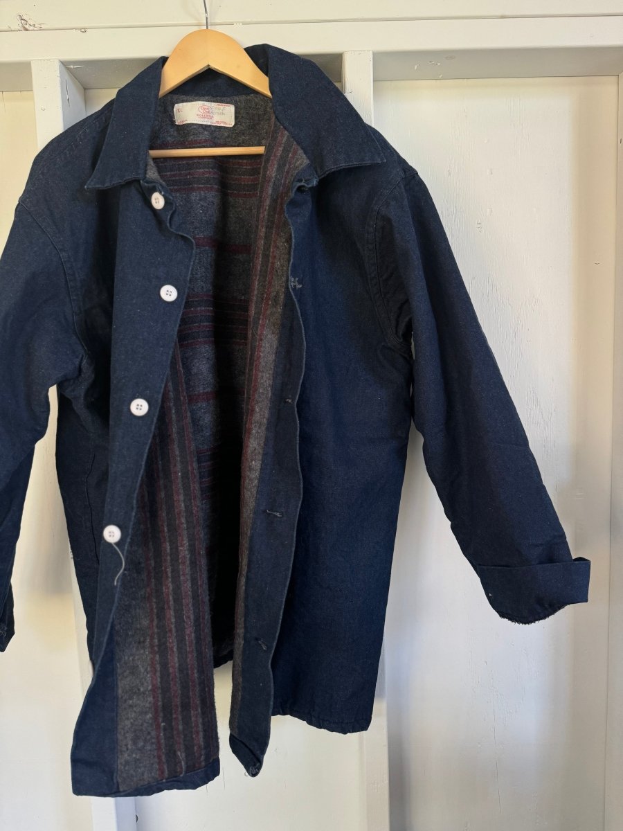 Vintage Blanket Lined Denim Jacket - Diamonds & Rust