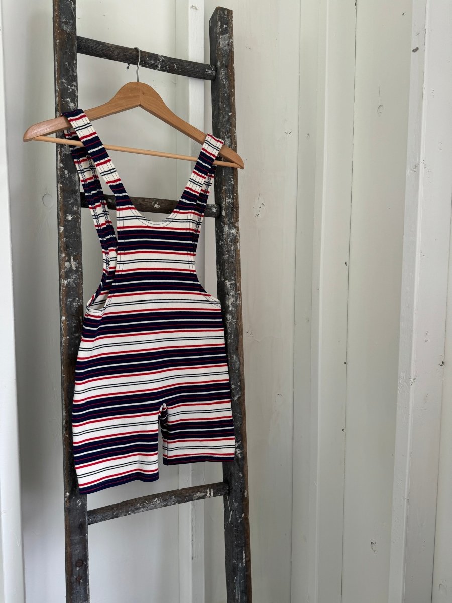 Vintage Boys Bathing Suit - Diamonds & Rust