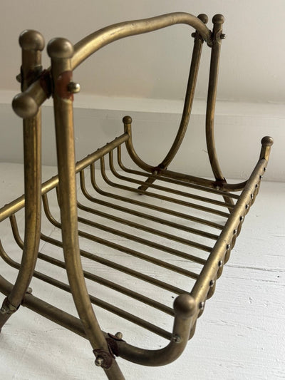 Vintage Brass Carrier - Diamonds & Rust
