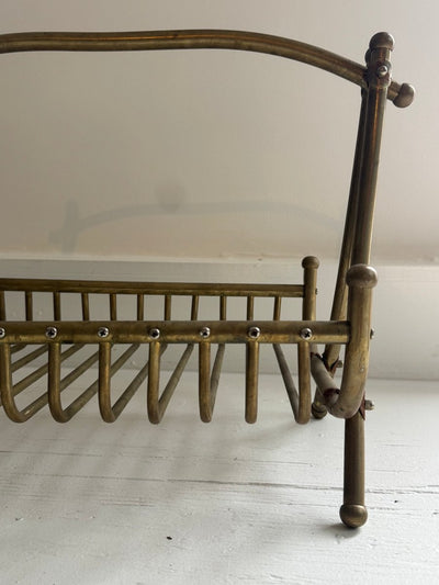 Vintage Brass Carrier - Diamonds & Rust