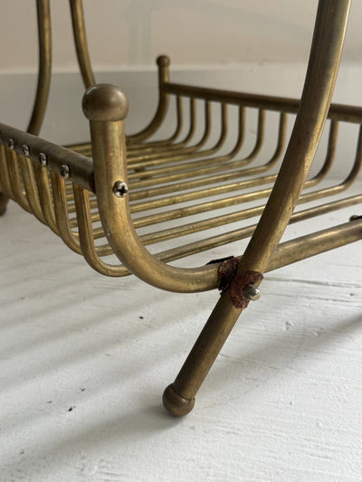 Vintage Brass Carrier - Diamonds & Rust