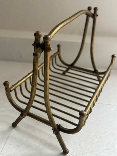 Vintage Brass Carrier - Diamonds & Rust