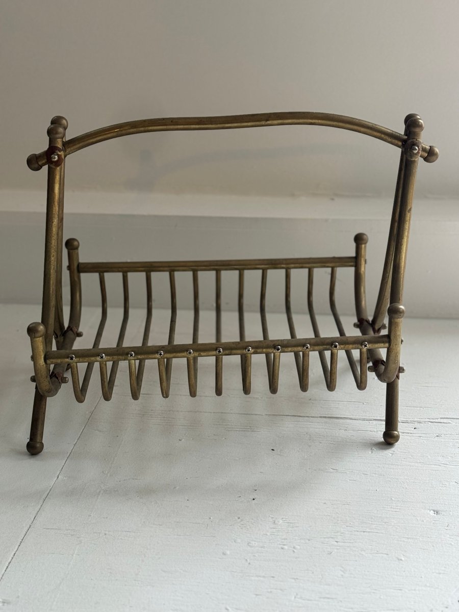 Vintage Brass Carrier - Diamonds & Rust
