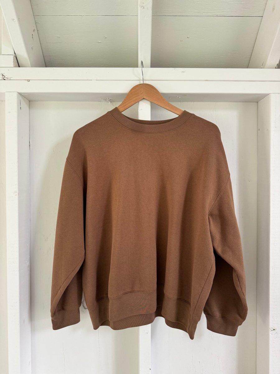 Vintage Brown Crewneck Sweatshirt - Diamonds & Rust