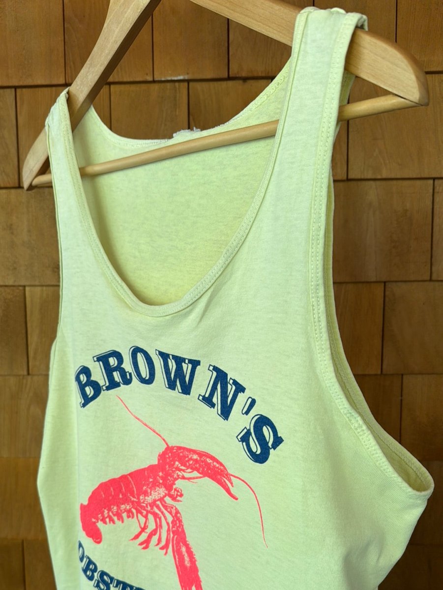 Vintage Brown's Lobster Pound Tank - Diamonds & Rust