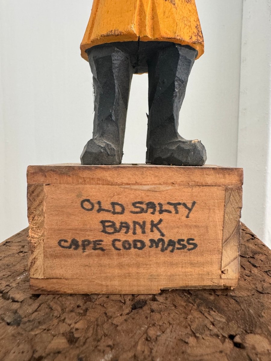Vintage Cape Cod Mass Old Salty Piggy Bank - Diamonds & Rust