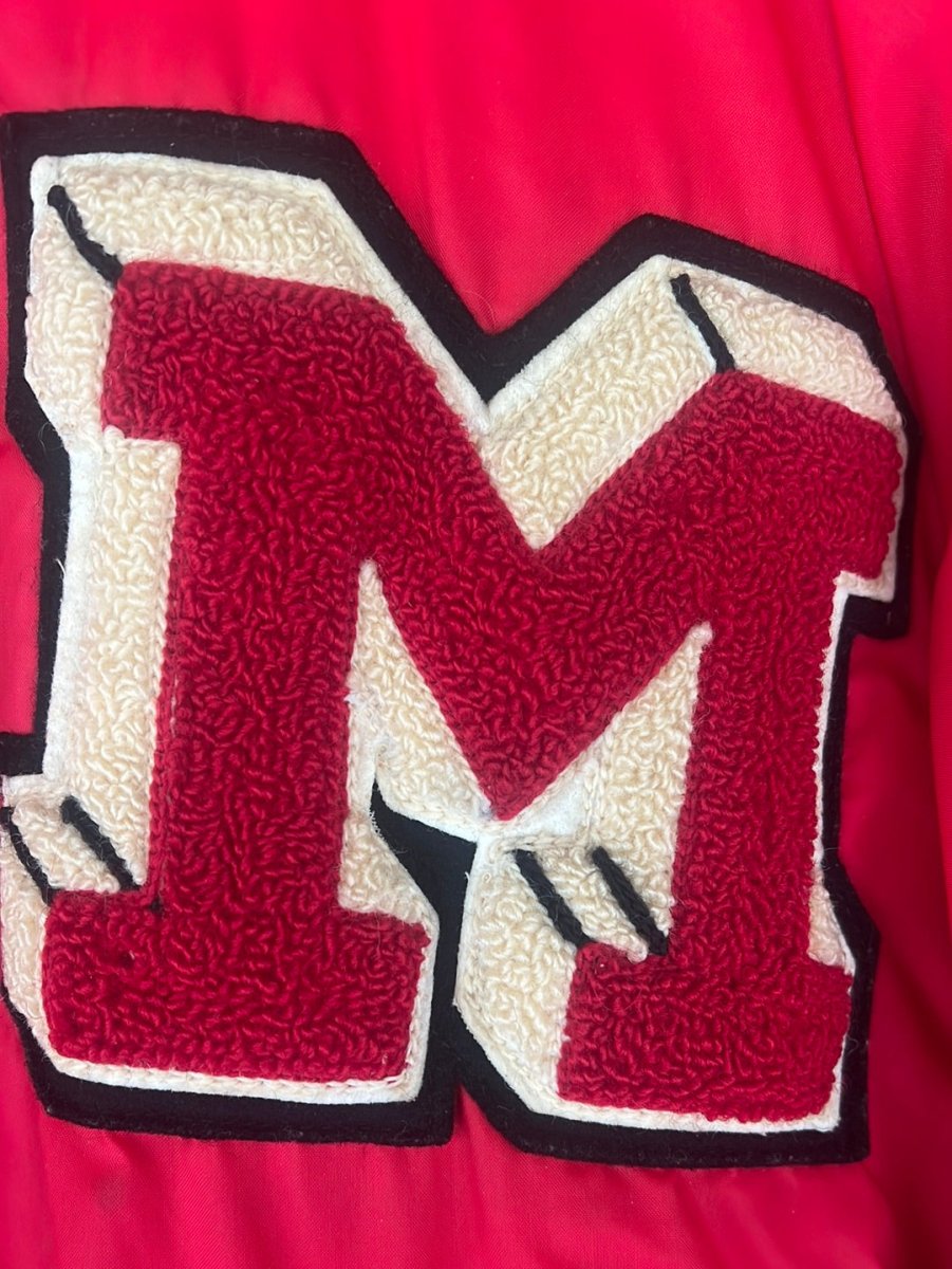 Vintage Champion Letter M Jacket - Diamonds & Rust