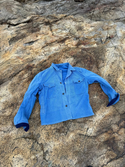 Vintage Chore Coat - Bright Blue - Diamonds & Rust