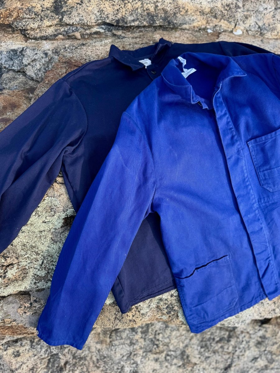 Vintage Chore Coat - Bright Indigo - Diamonds & Rust