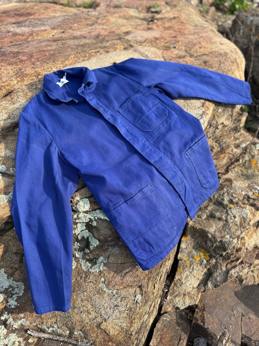 Vintage Chore Coat - Bright Indigo - Diamonds & Rust