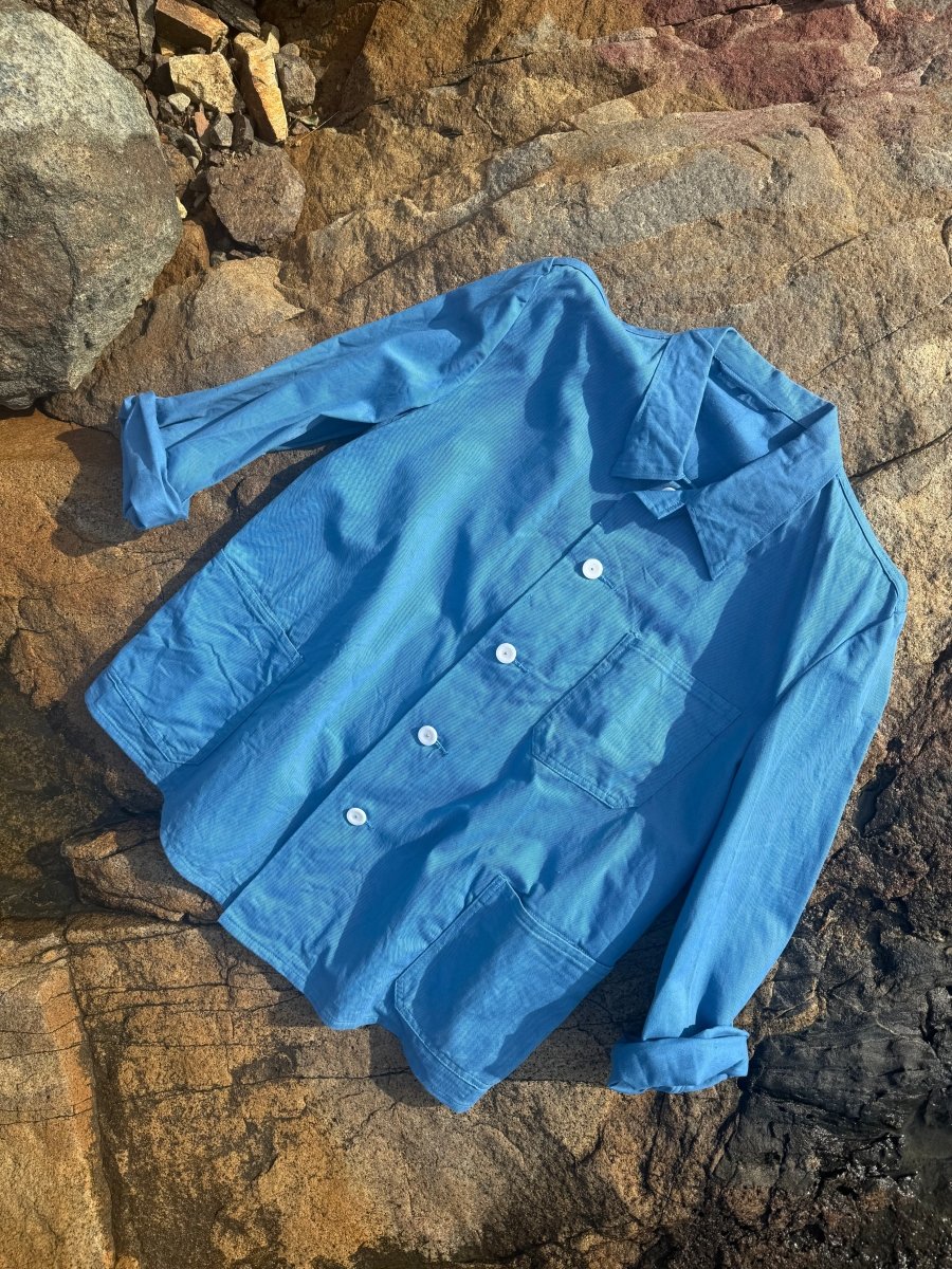 Vintage Chore Coat - Light Blue - Diamonds & Rust